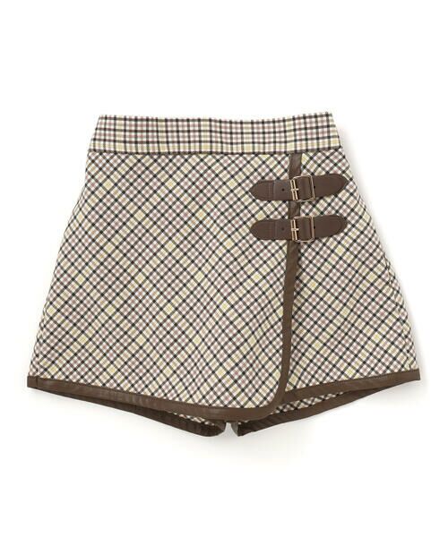 BeBe / べべ ショート・ハーフ・半端丈パンツ | 【お揃い】TRチェックパイピングラップスカート風ショートパンツ(100~150cm) | 詳細6