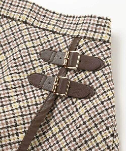BeBe / べべ ショート・ハーフ・半端丈パンツ | 【お揃い】TRチェックパイピングラップスカート風ショートパンツ(100~150cm) | 詳細9