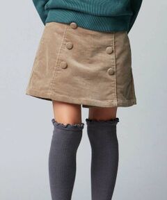 BeBe / べべ ショート・ハーフ・半端丈パンツ | ストレッチコーデュロイダブルボタンショートパンツ(90~150cm)