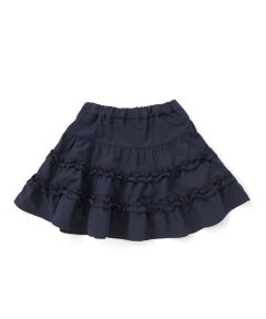 BeBe / べべ ミニ・ひざ丈スカート | シャンブレーフリルティアードスカート(100~150cm)
