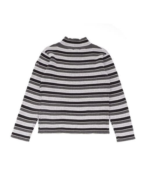 BeBe / べべ ニット・セーター | マルチボーダーリブハイネックニット(90~150cm) | 詳細4