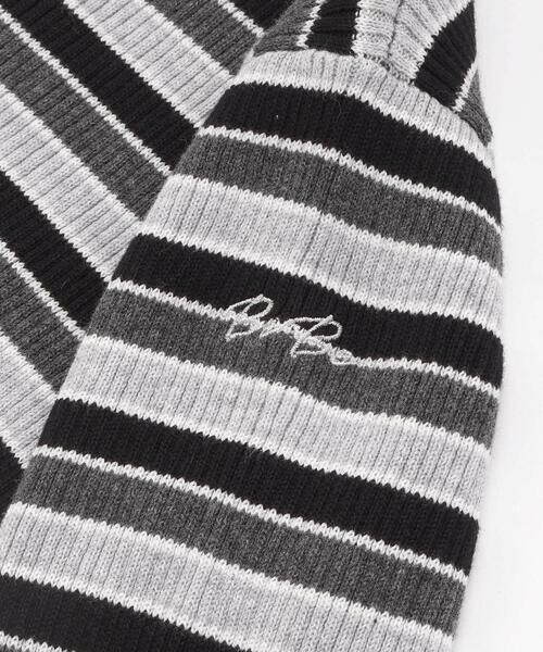 BeBe / べべ ニット・セーター | マルチボーダーリブハイネックニット(90~150cm) | 詳細5