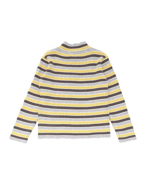 BeBe / べべ ニット・セーター | マルチボーダーリブハイネックニット(90~150cm) | 詳細10