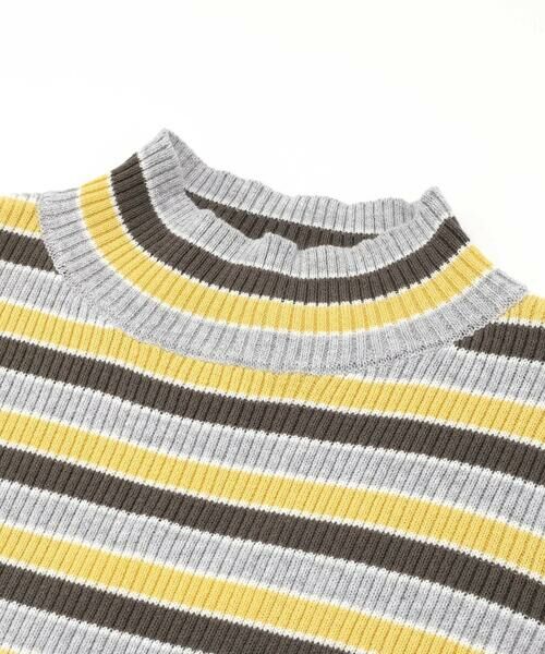BeBe / べべ ニット・セーター | マルチボーダーリブハイネックニット(90~150cm) | 詳細11