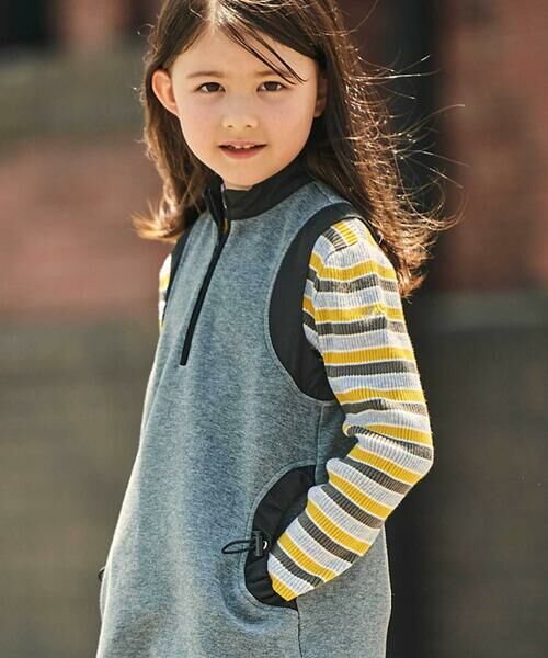 BeBe / べべ ニット・セーター | マルチボーダーリブハイネックニット(90~150cm) | 詳細8