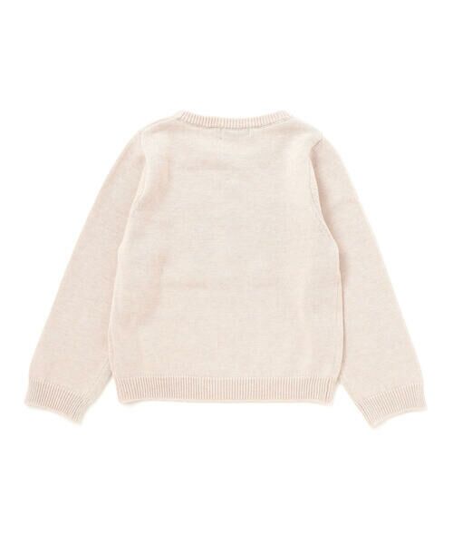 BeBe / べべ ニット・セーター | かぎ針花モチーフニットプルオーバー(100~140cm) | 詳細7