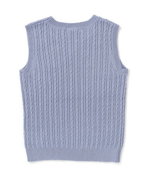 BeBe / べべ ベスト | ケーブル編みクルーネックニットベスト(90~150cm) | 詳細8