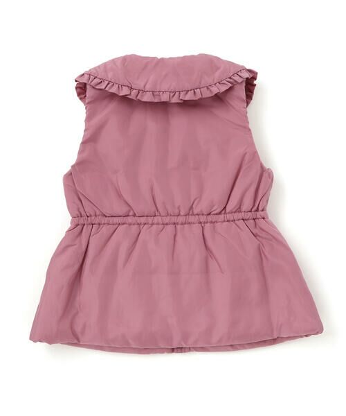 BeBe / べべ ダウンジャケット・ベスト | 【撥水】BIGカラー中綿フリルベスト(90~150cm) | 詳細1