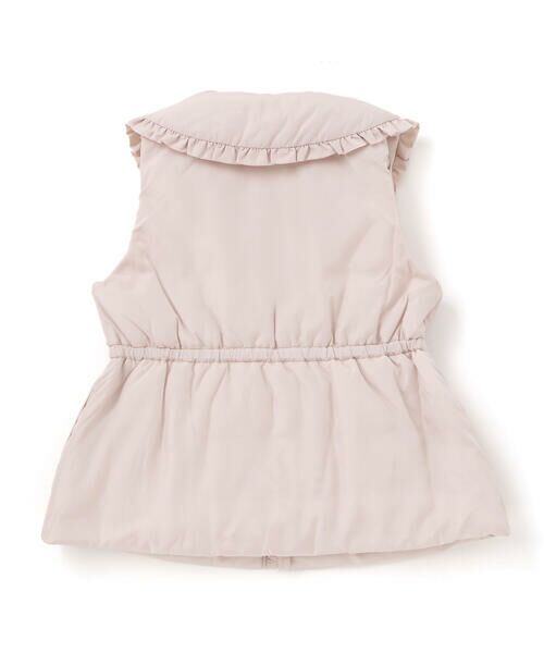 BeBe / べべ ダウンジャケット・ベスト | 【撥水】BIGカラー中綿フリルベスト(90~150cm) | 詳細4