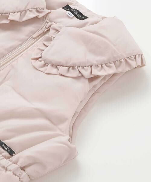 BeBe / べべ ダウンジャケット・ベスト | 【撥水】BIGカラー中綿フリルベスト(90~150cm) | 詳細6