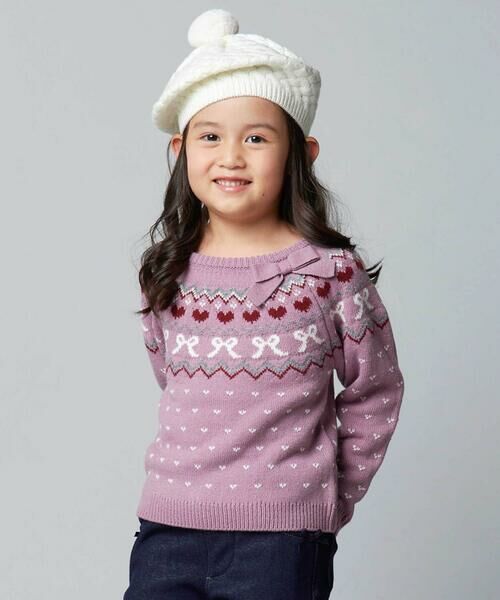 BeBe / べべ ハンチング・キャスケット・ベレー帽 | 【お揃い】ポコポコニットベレー帽 | 詳細2