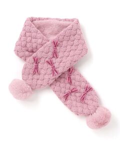 BeBe / べべ マフラー・ショール・スヌード・ストール | 【お揃い】ポコポコニットリボンマフラー