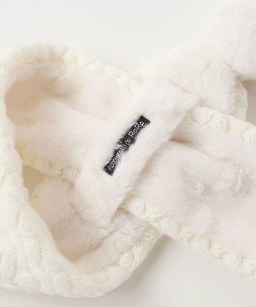 BeBe / べべ マフラー・ショール・スヌード・ストール | 【お揃い】ポコポコニットリボンマフラー | 詳細7