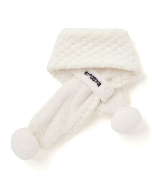 BeBe / べべ マフラー・ショール・スヌード・ストール | 【お揃い】ポコポコニットリボンマフラー | 詳細4