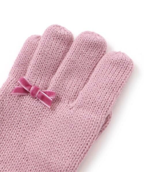 BeBe / べべ 手袋 | 【お揃い】リボンニット手袋 | 詳細8