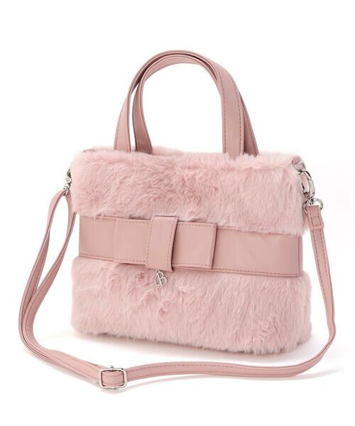 BeBe / べべ ショルダーバッグ | リボンベルトファー2wayバッグ | 詳細7