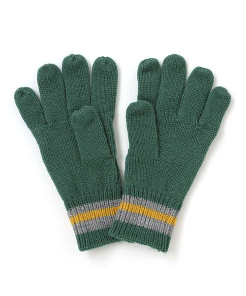 BeBe / べべ 手袋 | 【お揃い】ケーブル編みライン配色ニット手袋 | 詳細7