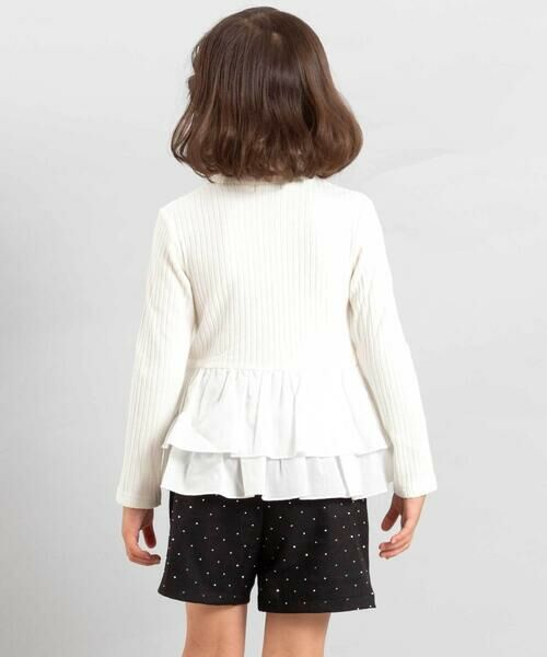 BeBe / べべ Tシャツ | ペプラムフリル切替テレコプルオーバー(90~150cm) | 詳細3