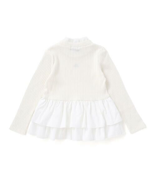 BeBe / べべ Tシャツ | ペプラムフリル切替テレコプルオーバー(90~150cm) | 詳細8