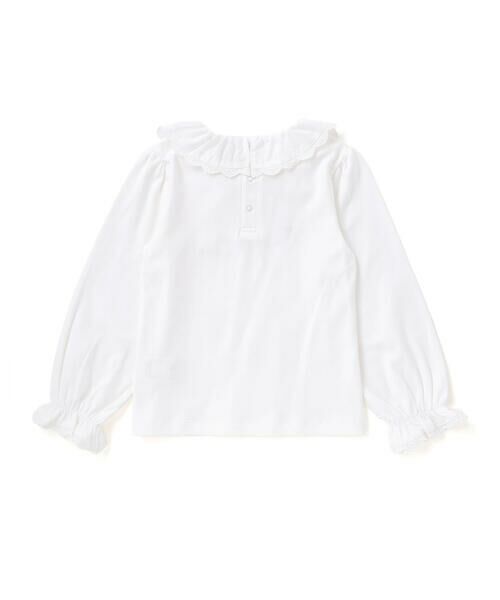 BeBe / べべ Tシャツ | レースフリルカラース長袖Tシャツ(90~150cm) | 詳細5