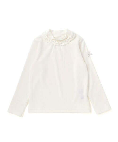BeBe / べべ Tシャツ | 【日本製】ミップスウェードフリルハイネックTシャツ(80~150cm) | 詳細1