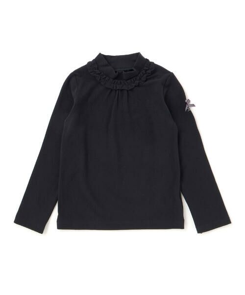 BeBe / べべ Tシャツ | 【日本製】ミップスウェードフリルハイネックTシャツ(80~150cm) | 詳細8