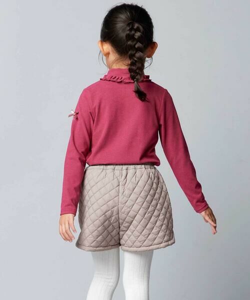 BeBe / べべ Tシャツ | 【日本製】ミップスウェードフリルハイネックTシャツ(80~150cm) | 詳細14