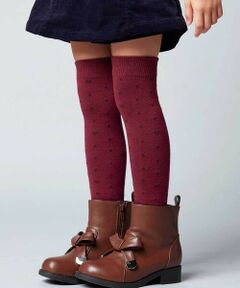 BeBe / べべ ソックス | ハートドットニーハイソックス(15~24cm)