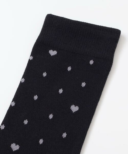 BeBe / べべ ソックス | ハートドットニーハイソックス(15~24cm) | 詳細1