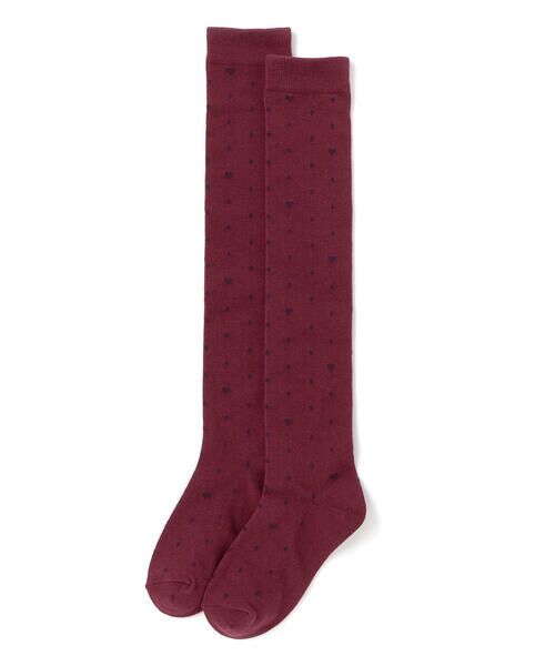 BeBe / べべ ソックス | ハートドットニーハイソックス(15~24cm) | 詳細4