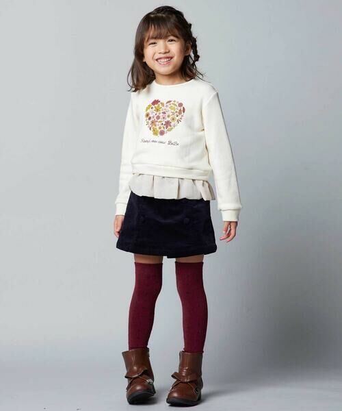 BeBe / べべ ソックス | ハートドットニーハイソックス(15~24cm) | 詳細6