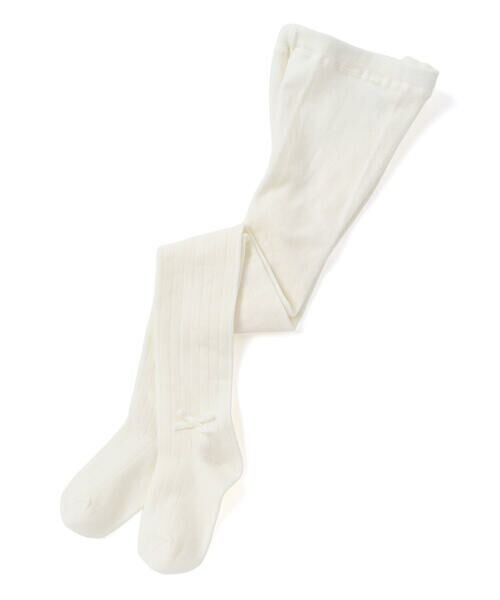 BeBe / べべ レギンス・スパッツ | サイドリボンリブタイツ(80~140cm) | 詳細1