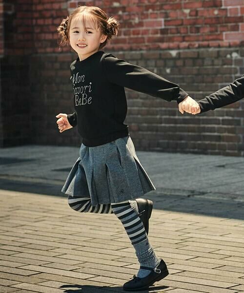 BeBe / べべ レギンス・スパッツ | マルチボーダーレギンス+ショートルーズソックスセット(80~140cm) | 詳細8