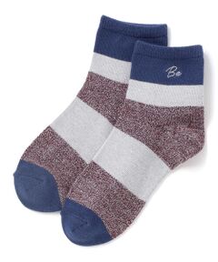 BeBe / べべ ソックス | ランダムワイドボーダークルーソックス(11~24cm)