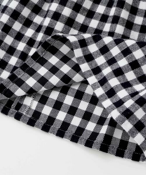 BeBe / べべ ミニ丈・ひざ丈ワンピース | 【お揃い】ネルギンガムチェック丸襟長袖ワンピース(80~100cm) | 詳細9