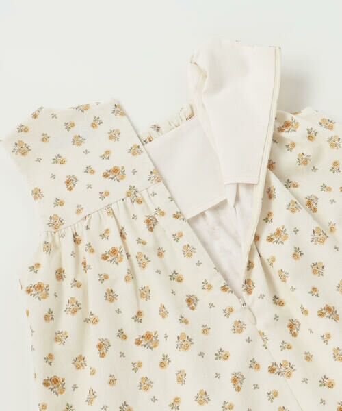 BeBe / べべ ミニ丈・ひざ丈ワンピース | 【お揃い】小花柄シャツコールスモック刺しゅうジャンパースカート(80~100cm) | 詳細11