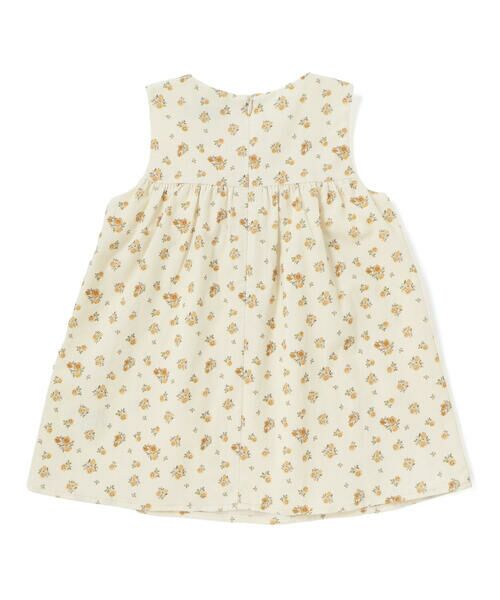 BeBe / べべ ミニ丈・ひざ丈ワンピース | 【お揃い】小花柄シャツコールスモック刺しゅうジャンパースカート(80~100cm) | 詳細8