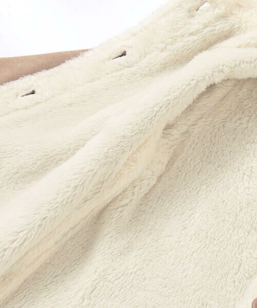 BeBe / べべ ステンカラーコート | スウェード調裏ボアコート(90~100cm) | 詳細12