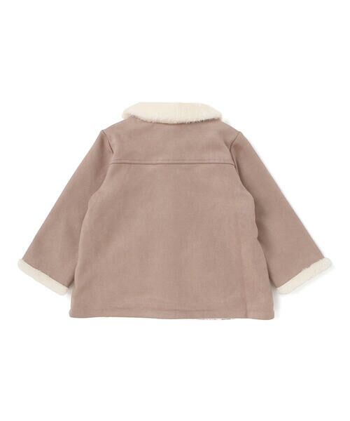 BeBe / べべ ステンカラーコート | スウェード調裏ボアコート(90~100cm) | 詳細5