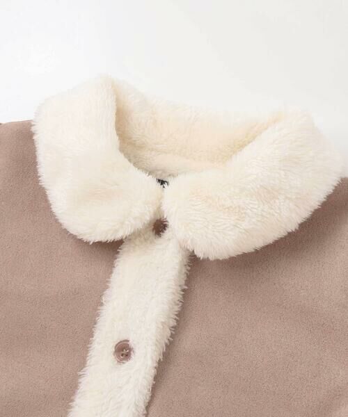 BeBe / べべ ステンカラーコート | スウェード調裏ボアコート(90~100cm) | 詳細6