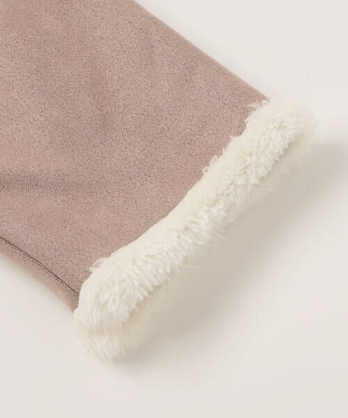 BeBe / べべ ステンカラーコート | スウェード調裏ボアコート(90~100cm) | 詳細7