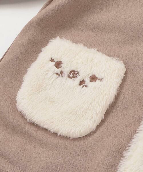 BeBe / べべ ステンカラーコート | スウェード調裏ボアコート(90~100cm) | 詳細9