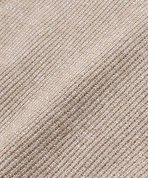 BeBe / べべ カットソー | ラメリブコード刺しゅうロゴプルオーバー(80~100cm) | 詳細13