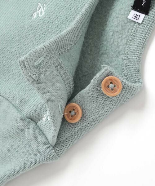 BeBe / べべ スウェット | ロゴ刺しゅう裏起毛レイヤード風トレーナー(80~100cm) | 詳細8