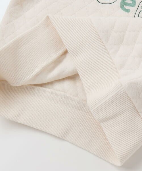 BeBe / べべ スウェット | 接結キルトMIXロゴトレーナー(80~100cm) | 詳細11