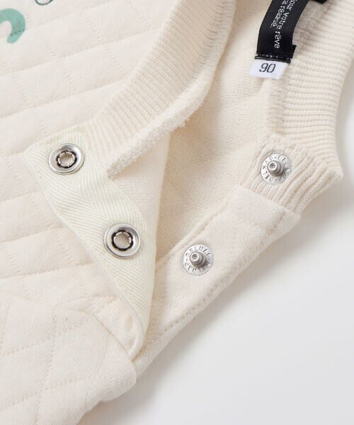 BeBe / べべ スウェット | 接結キルトMIXロゴトレーナー(80~100cm) | 詳細7