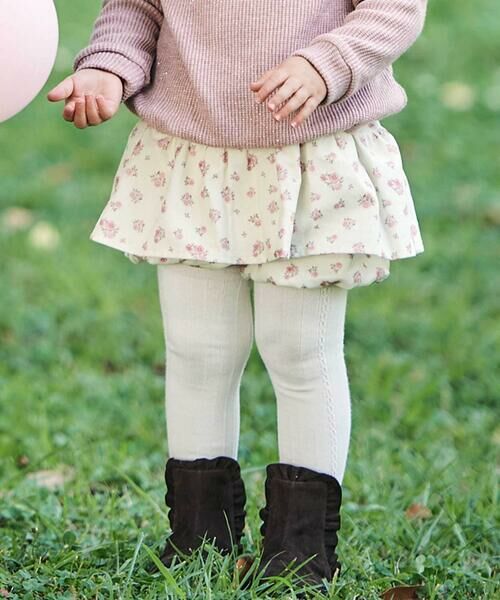 BeBe / べべ ショート・ハーフ・半端丈パンツ | 【お揃い】小花柄シャツコールペプラムカボチャパンツ(80~100cm) | 詳細2