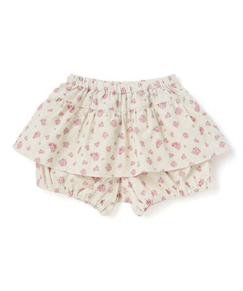 BeBe / べべ ショート・ハーフ・半端丈パンツ | 【お揃い】小花柄シャツコールペプラムカボチャパンツ(80~100cm) | 詳細4