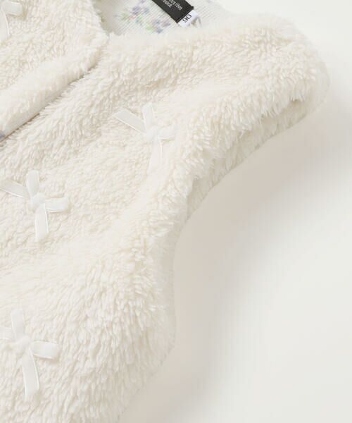 BeBe / べべ ベスト | リボンモチーフボアベスト(90~100cm) | 詳細6