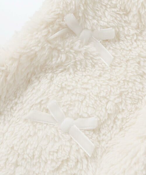 BeBe / べべ ベスト | リボンモチーフボアベスト(90~100cm) | 詳細7